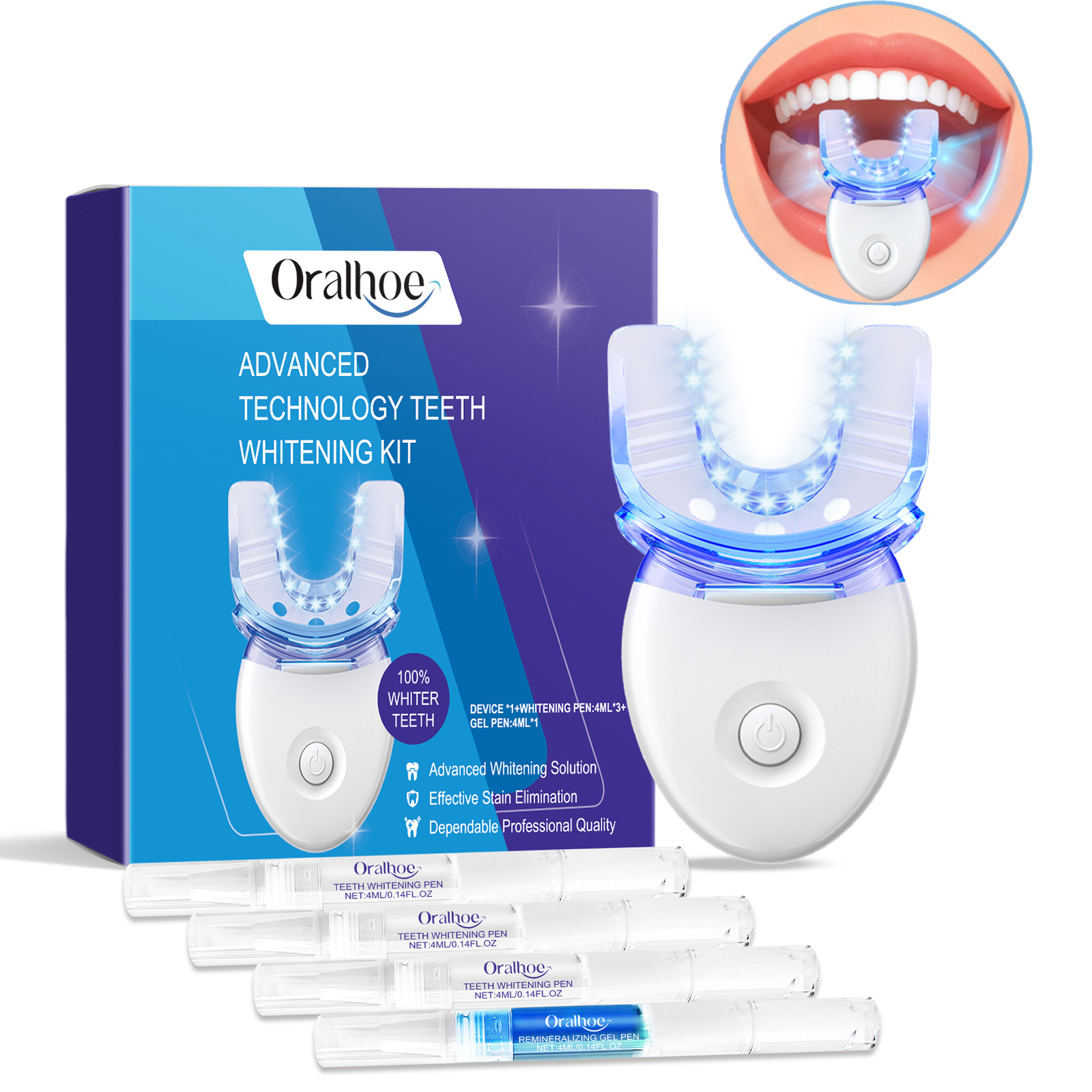 Teeth Whitening Near Me - Profesjonalny zestaw do wybielania zębów z